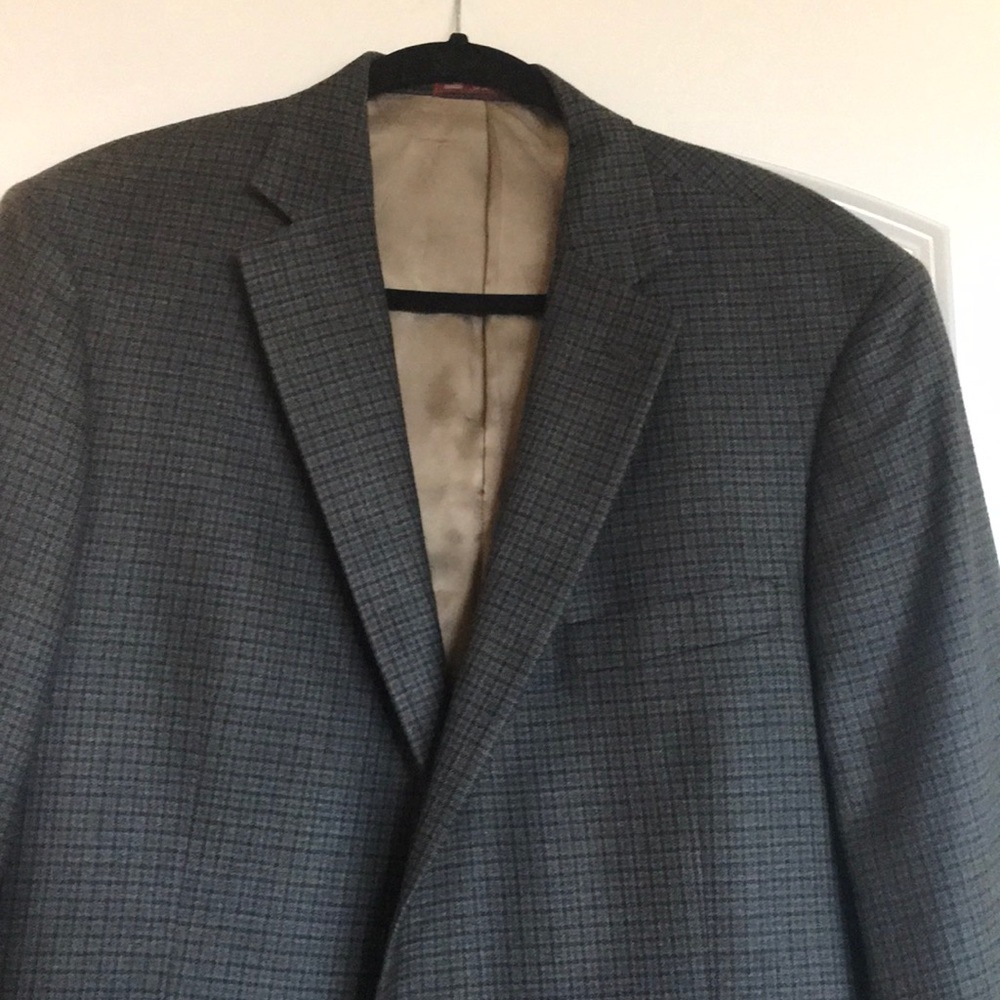 Hart Shaffer Marx Blazer Sports Coat 46R Plaid